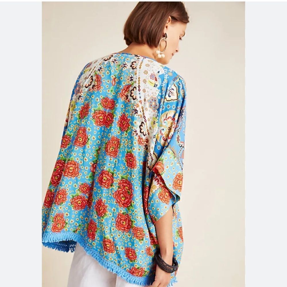 Farm Rio Ophelia fringed pullover top - Picture 4 of 6